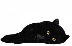It's Nice That : Clara Terne #print #cat #black