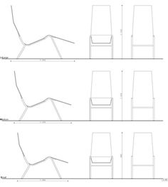 020 long chair & 021 wine table – Andreas Aas – WHAT WE DO IS SECRET #furniture #drawings #chairs
