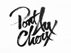 Pont Aux Choux #calligraphy #script #typography