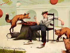 The Fox Trap #illustration #american #classics