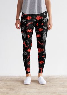 Fangota Leggings by KFKS store. Awesome print with underwater creatures ) #leggigns #kfksleggigs #clothing #cloth #underwater #casual