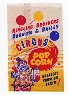 Image result for vintage popcorn bag
