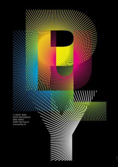 Typeverything.com Pully Fireworks poster by... - Typeverything #typography