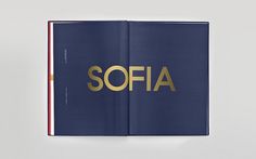 Sofia by Pelli Clarke Pelli Architects on the Behance Network #brand #identity #book #stationary