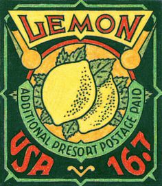 Michael Doret - 12 Years in the Making: Fruit & Vegetable Stamps for the USPS #post #stamp #usps #postage #design #label #usa #lemon