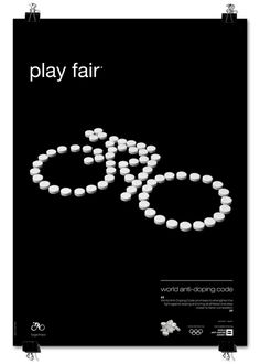 play fair poster series #pills #design #graphic #poster #olympics #editorial