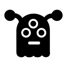 See more icon inspiration related to monster, alien, space, outer space, aliens, being, outer, shapes and shape on Flaticon.
