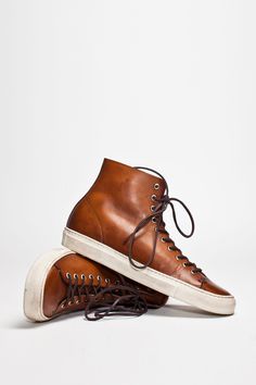Buttero Tanino High Leather Brown | TRÈS BIEN #shoes #italian #sneakers #leather #buttero