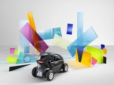 Renault Twizy Campaign | Fubiz™ #abstract #car #shapes #advertising