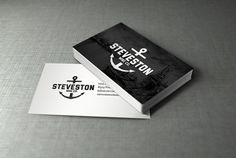Steveston Wine Co. on the Behance Network #card #sails #ancor #ship #logo