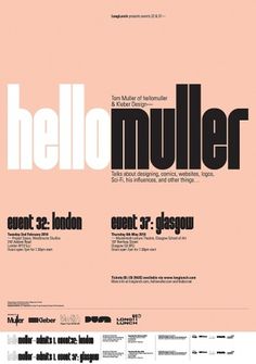 Muller — LongLunch Poster #hellomuller #poster