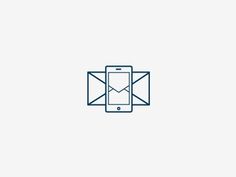Dribbble - Contact Icon by clrq #icon #phone #contact #envelop