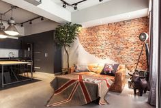 Taipei apartment: industrial and vintage style design