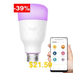Xiaomi #Yeelight #Smart #LED #Bulb #Colorful #800 #lumens #10W #E27 #Lemon #Smart #Bulb #Lamp