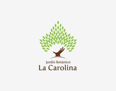 Jardxc3xadn Botxc3xa1nico la Carolina #logotype #logos #branding #tree #identity #logo #layout #hand