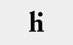 Typographic logo design: hi #logo