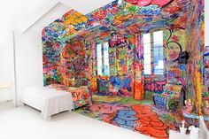Panic Room - BIGADDICT #white #house #graffiti #art #room