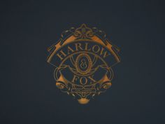 Harlow & Fox by Oat | #monogram #logo #shield #identity
