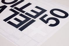 50 Years of Helvetica exhibition poster by Build #helvetica #print #build #poster