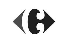 Carrefour logo design #type #logo #negative space