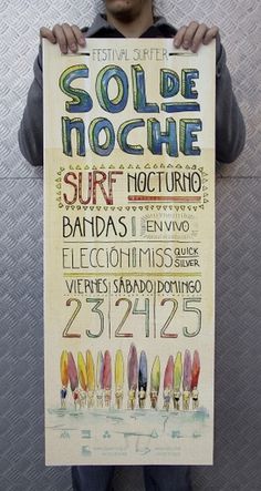Sol de Noche on the Behance Network #festival #sol #de #noche #illustration #poster