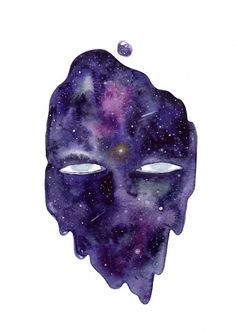 All You need is Universe! on the Behance Network #illustration #ink #mask