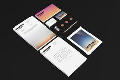 Inferno Identity on Behance #personal #lettering #branding #sky #sign #ipad #mockup #color #stationery #card #black #identity #sunrise #gradient #shadow #hotel #logo #pencil #typography