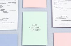 Anix Visionary Textiles branding parametro studio monterrey mexico mindsparkle mag PRINT stationery business card logo logotype corporate de