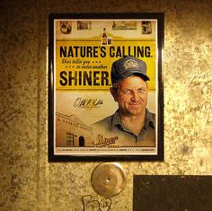 Shiner Urinal Marketing #beer #poster