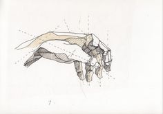 Left hand #diagram #design #drawing #anatomy #fingers #illustration #angles #hand #sketch