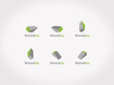 Woodou || dynamic identity #dynamic #geometry #design #corporate #brand #michele #identity #mazzucco #grey #logo #green