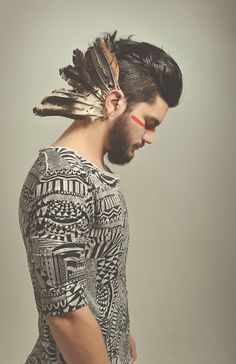 Caiomotta Indie Aztec feathers hipster Men's fashion #fashion #mens #photography #hipster
