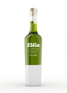 Eleia OliveÂ Oil TheDieline.com Package Design Blog #packaging #cork #glass #ela #eleia #green