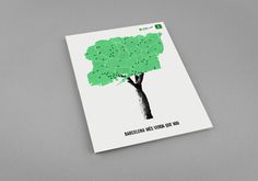 BARCELONA Mxc3x89S VERDA QUE MAI - Ajuntament de Barcelona #conceptual #map #park #poster #barcelona