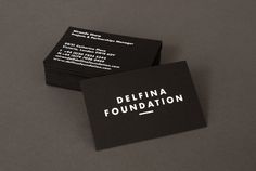 Delfina Foundation business cards #print #cards #business #stationery