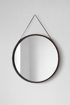 Leather Wrapped Mirror