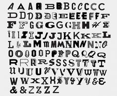 GraphicHug™ – Everybody Needs a Hug » John Boilard's Letter Collection #typography