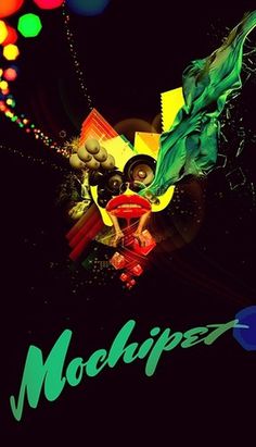 Mochipet Poster © Engin Korkmaz 2009 | Flickr - Photo Sharing! #sexy #creative #mochipet #design #graphic #poster #music #illustraton #party