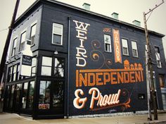 GRAPHIC AMBIENT » Blog Archive » Highlands Mural, USA #lettering #mural #todd #bryan #signwriting
