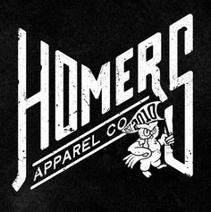 Homers Type #banner #owl #icon #texture #illustration #lockup #type
