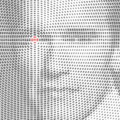 Scannable barcode portraits Wall to Watch #barcode #arnold #design #graphic #schwarzenegger #eye #terminator #collage