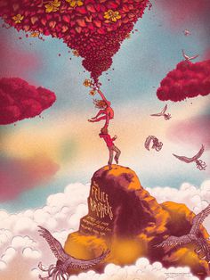 Amazing illustrations by James Flames. Fantasy,... | GS Work We Love #gig #poster