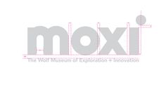 MOXI, The Wolf Museum of Exploration + Innovation #museum #logo #type #wormark #grid