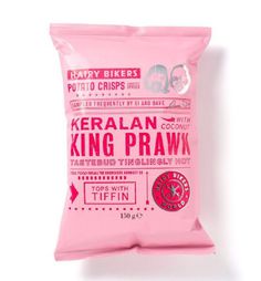 Hairy Biker Potato Chips, Keralan King Prawn designed by HERE #packaging