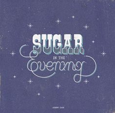 Sugar Type #radio #cash #texture #johnny #typography