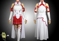 Sword Art Online Asuna Yuuki Cosplay Costume + Wig #yuuki #cosplay #costume #asuna