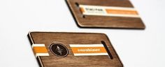 Carabiner Outdoor Connections Business Card - FPO: For Print Only #wood #cards #business