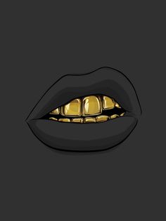Goldie series by Gaks #teeth #illustration #gold