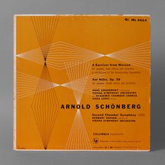 Classical Record Cover by Alvin Lustig #geometry #modern #music #lustig #cover #record #vinyl #lp #mid #century #modernism