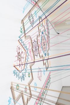 faig ahmed's thread installation embroiders space #embroidery